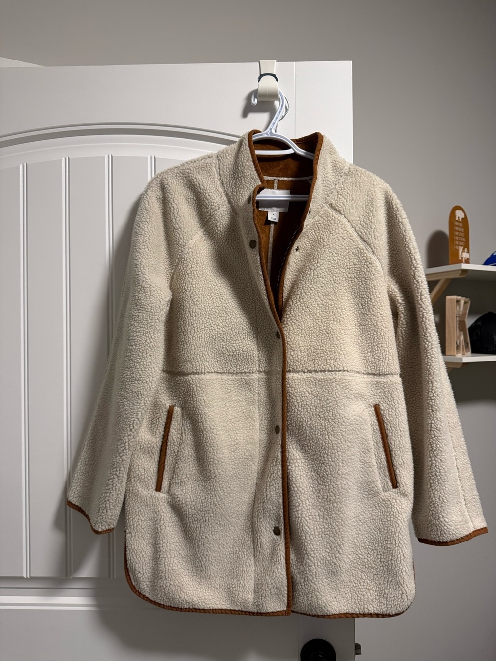 Old Navy Long Sherpa Faux-Suede Lined Coat